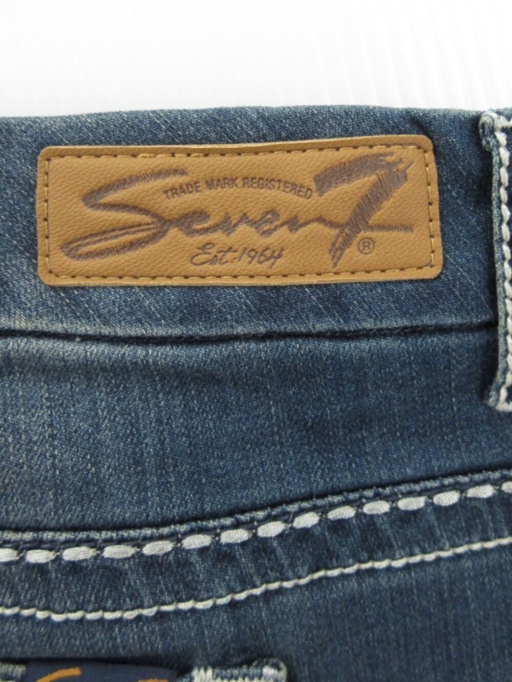Seven7 Jeans 20 Plus Luxe Bootcut Embellished Rhinestone Denim Pants - Picture 9 of 14